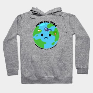 Earth Day whales trees bees be kind to us Hoodie